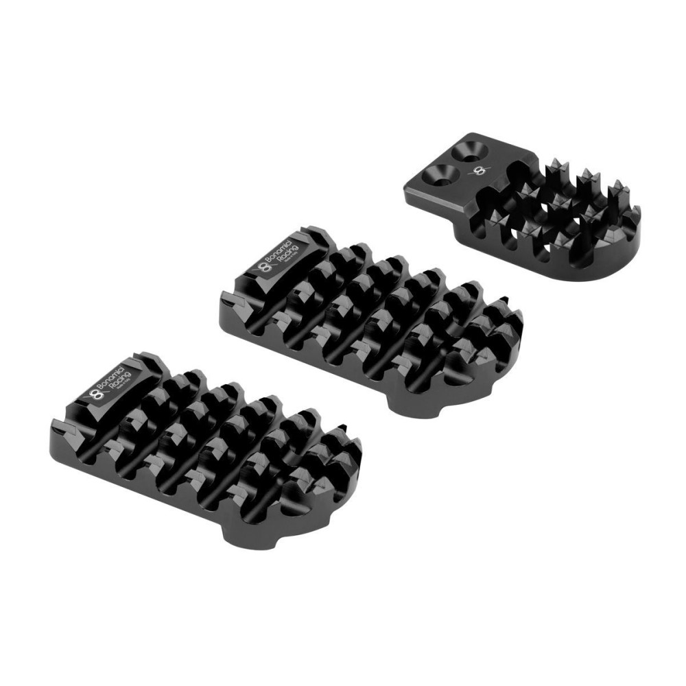 KIT DE INSERCIÓN DE ESTRIBERAS LATERALES DE FRENO BONAMICI RACING APRILIA TUAREG 660 2021-2023 KIT DE INSERCIÓN DE ESTRIBERAS LATERALES DE FRENO BONAMICI RACING APRILIA TUAREG 660 2021-2023
