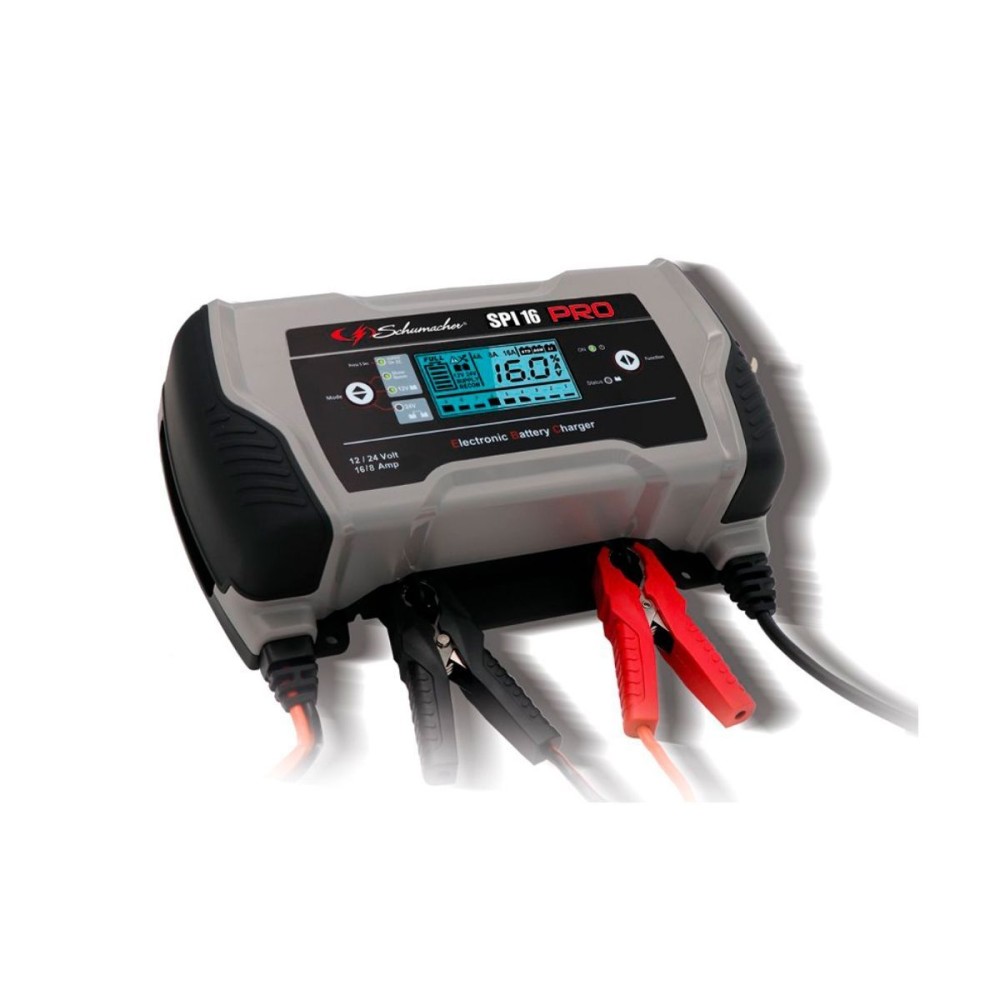 CARGADOR DE BATERÍAS MULTIFUNCIÓN 12/24V 16/8A SPI16 PRO SCHUMACHER