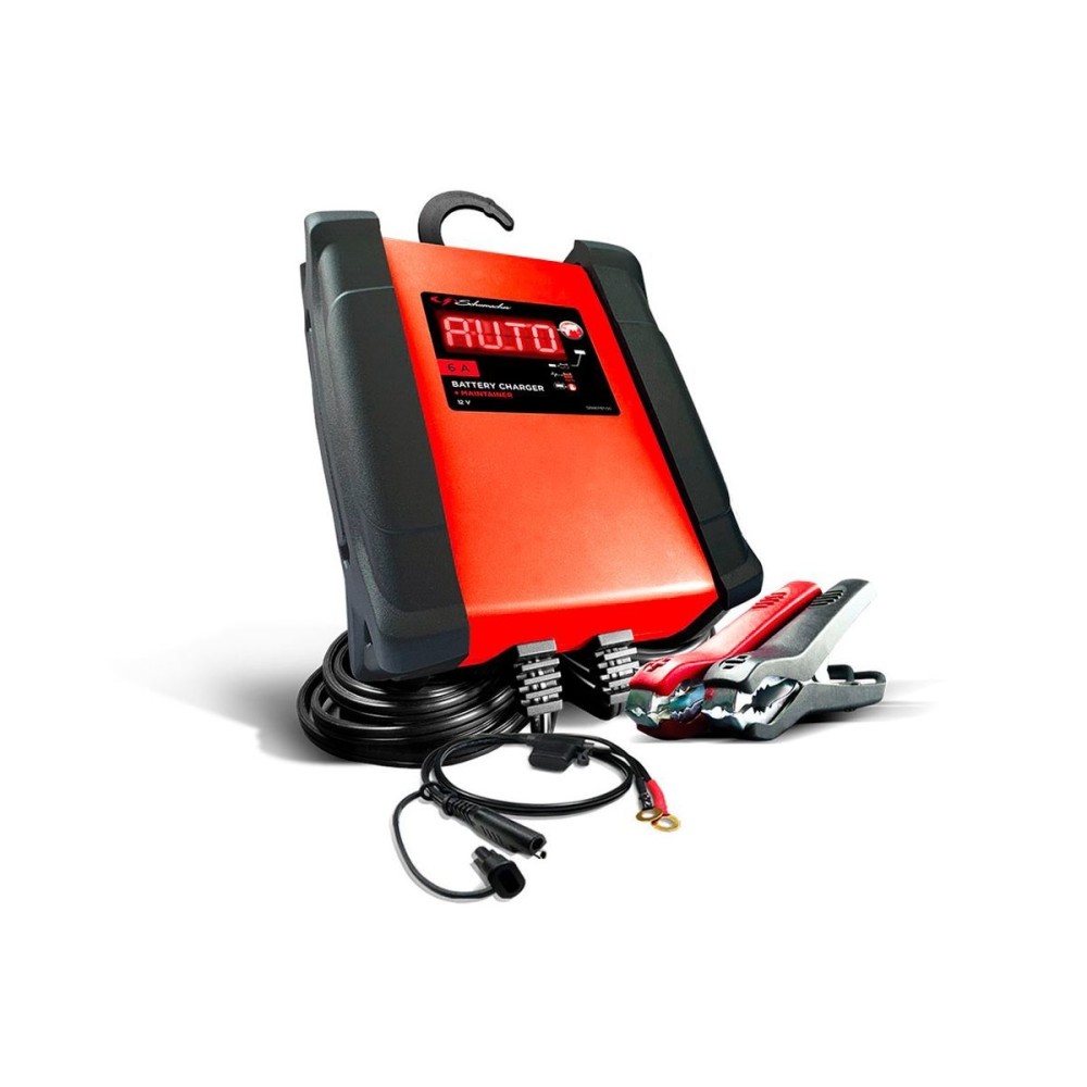 CARGADOR DE BATERÍAS + CARGADOR DE MANTENIMIENTO 12V 6A SPI6 SCHUMACHER CARGADOR DE BATERÍAS + CARGADOR DE MANTENIMIENTO 12V 6A SPI6 SCHUMACHER