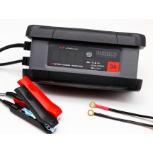 CARGADOR DE BATERIAS + CARGADOR DE MANTENIMIENTO 12V 3A RUGGED SPX 458 SCHUMACHER