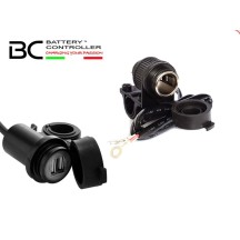 CARGADOR DE BATERÍAS DE VIAJE + 2 USB / ENCENDEDOR DE CIGARRILLOS BC CONTROLADOR DE BATERÍA 12V