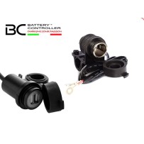CARGADOR DE BATERÍAS DE VIAJE + 2 USB / ENCENDEDOR DE CIGARRILLOS BC CONTROLADOR DE BATERÍA 12V