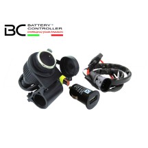 CARGADOR DE BATERÍA DE VIAJE + USB / ENCENDEDOR DE CIGARRILLOS CONTROLADOR DE BATERÍA BC 12V
