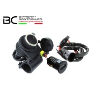 CARGADOR DE BATERÍA DE VIAJE + USB / ENCENDEDOR DE CIGARRILLOS CONTROLADOR DE BATERÍA BC 12V