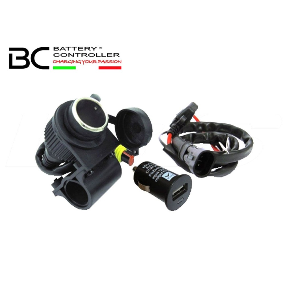CARGADOR DE BATERÍA DE VIAJE + USB / ENCENDEDOR DE CIGARRILLOS CONTROLADOR DE BATERÍA BC 12V CARGADOR DE BATERÍA DE VIAJE + USB / ENCENDEDOR DE CIGARRILLOS CONTROLADOR DE BATERÍA BC 12V