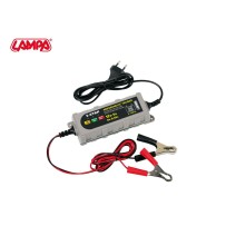 CARGADOR DE BATERIAS INTELIGENTE ENTRENADOR AMPEROMATICO LAMPA 6/12V 5 PASOS