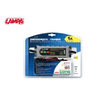 CARGADOR DE BATERIAS INTELIGENTE ENTRENADOR AMPEROMATICO LAMPA 6/12V 5 PASOS