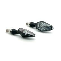 PAR DE INDICADORES BARRACUDA LED MINIVIPER NEGROS UNIVERSALES
