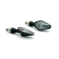 PAR DE INDICADORES BARRACUDA LED MINIVIPER NEGROS UNIVERSALES