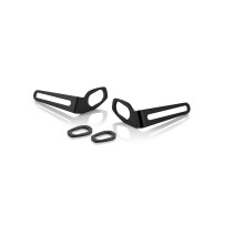 PAR DE KITS DE MONTAJE DE INTERMITENTES ORIGINALES PARA PORTAMATRÍCULAS FOX PT114B RIZOMA HONDA X-ADV 750 DCT GRAVEL 2021-2024