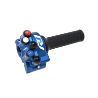 COMANDO DE GAS CON PULPA INTEGRADA AZUL A REACCIÓN YAMAHA R1 2023
