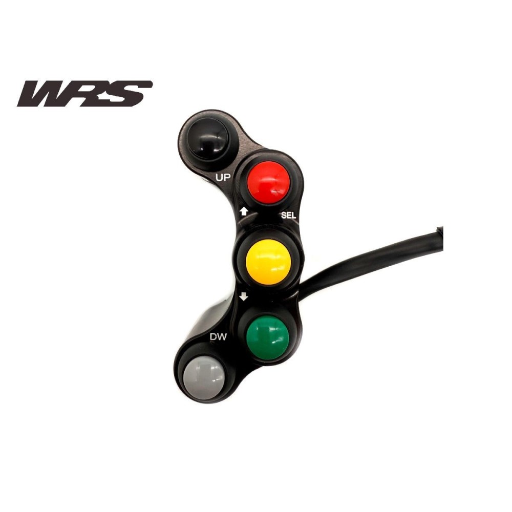 PANEL DE BOTONERAS DE INSTRUMENTACIÓN I2M DE 5 BOTONES WRS IZQUIERDO YAMAHA R1 / M 2004-2023