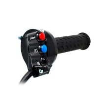 CONTROL DE GAS NEGRO CON PULSADOR JETPRIME APRILIA RSV4 / RR 2017-2020