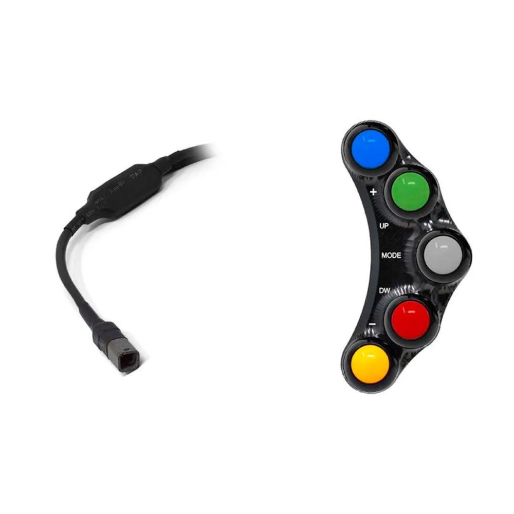 PANEL DE INTERRUPTOR IZQUIERDO RACING DE 7 BOTONES JETPRIME DUCATI PANIGALE V4 / S / R 2018-2024