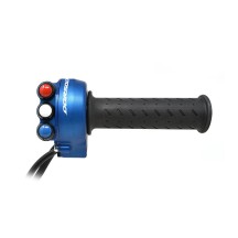 MANDO ACELERADOR AZUL CON PULSADOR JETPRIME APRILIA DORSODURO 900 2017-2018