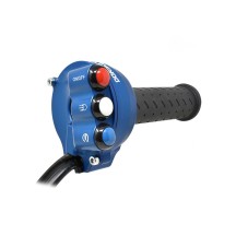 MANDO ACELERADOR AZUL CON PULSADOR JETPRIME APRILIA DORSODURO 900 2017-2018