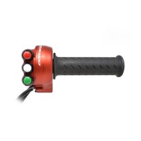 MANDO ACELERADOR ROJO CON PULSADOR JETPRIME APRILIA DORSODURO 900 2017-2018