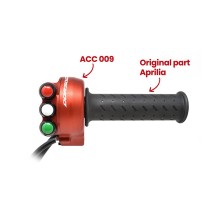 MANDO ACELERADOR ROJO CON PULSADOR JETPRIME APRILIA DORSODURO 900 2017-2018