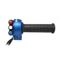 CONTROL DE ACELERADOR AZUL CON PANEL DE BOTONES JETPRIME APRILIA RS 660 / TUONO 660 2020-2021