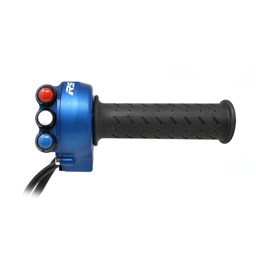 CONTROL DE ACELERADOR AZUL CON PANEL DE BOTONES JETPRIME APRILIA RS 660 / TUONO 660 2020-2021