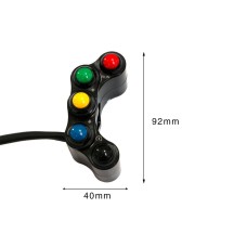 BOTONERA IZQUIERDA RACING WRS 5 BOTONES KAWASAKI ZX-10 R / RR 2016-2020