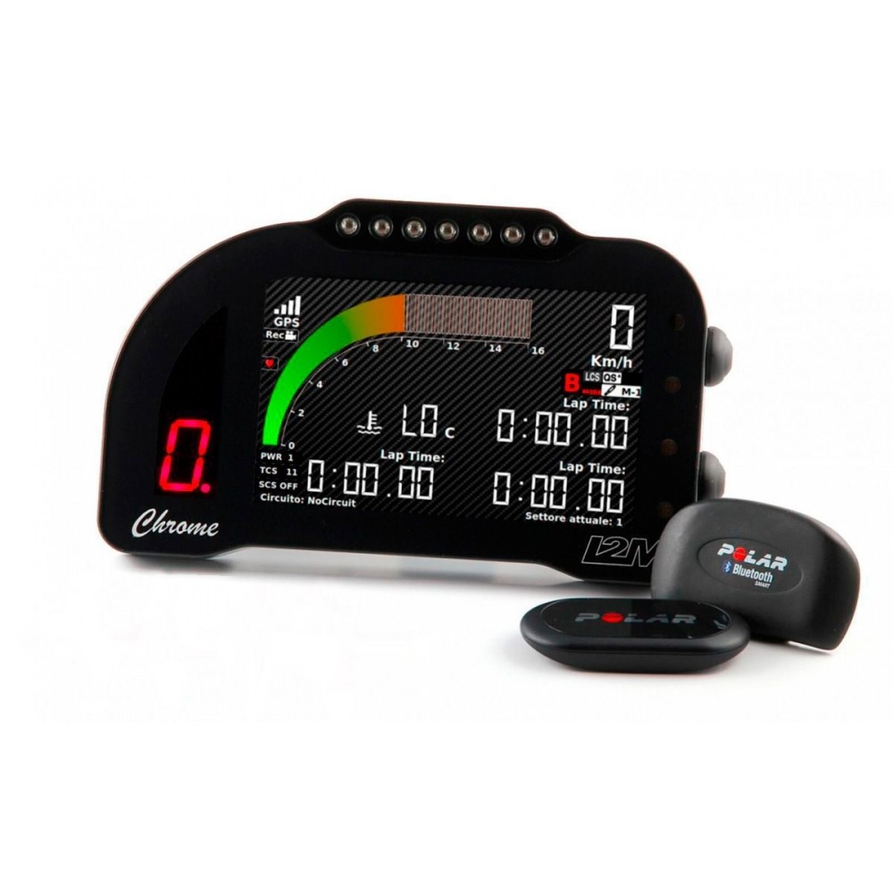 I2M DISPLAY CHROME PLUS 2 GPS STOPWATCH DATA ACQUISER DUCATI 1098 / 1198 I2M DISPLAY CHROME PLUS 2 GPS STOPWATCH DATA ACQUISER DUCATI 1098 / 1198