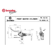 BOMBA DE EMBRAGUE AXIAL BREMBO RACING PS 10 HUSQVARNA TC 449 / 511 2011-2013