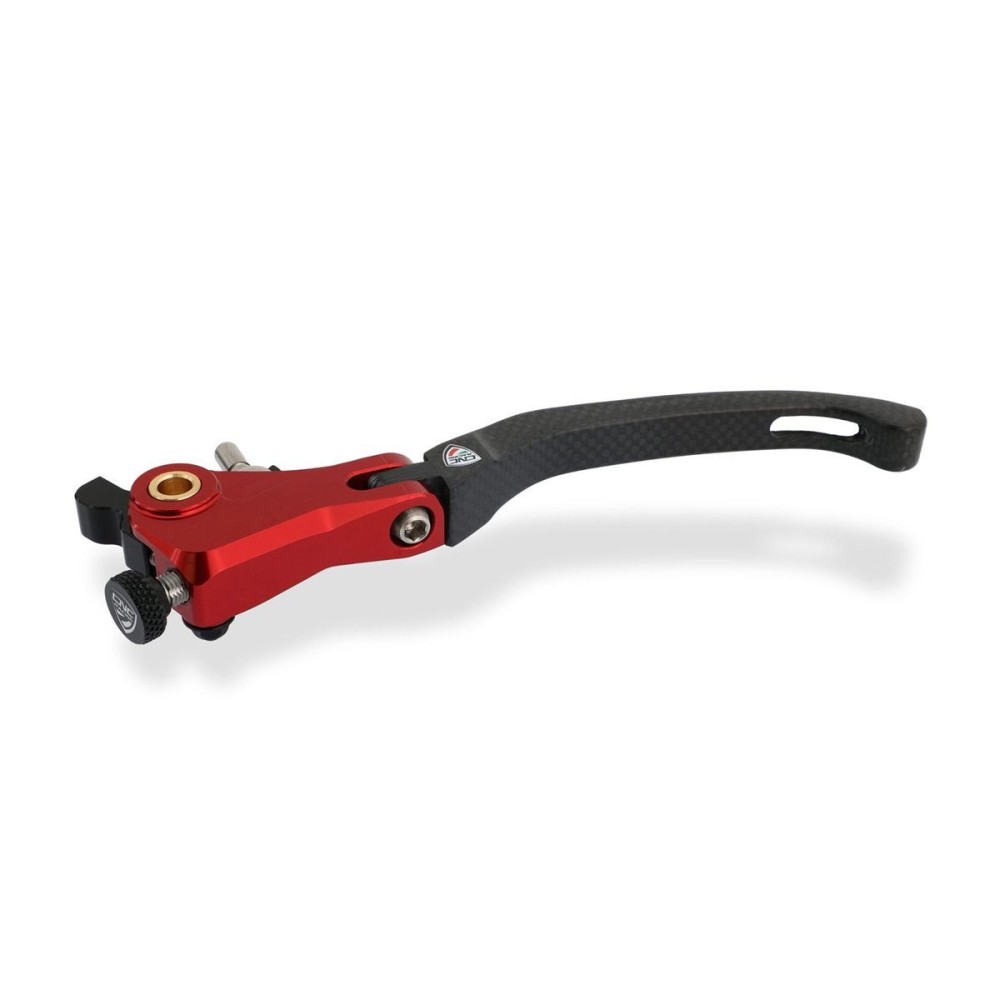 PALANCA DE EMBRAGUE PLEGABLE DE CARRERAS DE CARBONO DE RAZA ROJA DUCATI MULTISTRADA 950 V2 / S 2022-2024 PALANCA DE EMBRAGUE PLEGABLE DE CARRERAS DE CARBONO DE RAZA ROJA DUCATI MULTISTRADA 950 V2 / S 2022-2024