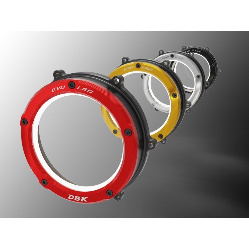 CUBIERTA DE EMBRAGUE TRANSPARENTE LED DBK EVO DUCATI MULTISTRADA V4 / S / RS / RALLY / PP 21-25 CUBIERTA DE EMBRAGUE TRANSPARENTE LED DBK EVO DUCATI MULTISTRADA V4 / S / RS / RALLY / PP 21-25
