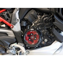 KIT DE CONVERSIÓN TAPA EMBRAGUE NEGRA CNC RACING DUCATI MULTISTRADA V4 RALLY 2023-2024