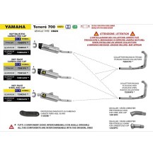 COLLECTORES DE CARRERAS ARROW DE ACERO INOXIDABLE YAMAHA TENERE 700 2025