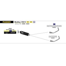 COLECTOR DE CARRERAS DE ACERO INOXIDABLE ARROW PIAGGIO MEDLEY 150 S ABS 2020-2024