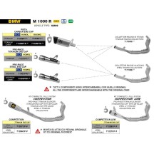 COLECTOR DE CARRERAS DE TITANIO COMPLETO ARROW BMW M 1000 R / RR 2020-2024
