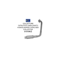 COLECTOR CATALÍTICO DE ACERO INOXIDABLE APROBADO POR ARROW YAMAHA YZF-R 125 2020-2021