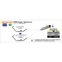 COLECTOR DE CARRERAS ARROW KTM 1290 SUPER ADVENTURE 2015-2016