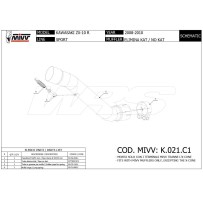 DECATALIZADOR DE ACERO INOXIDABLE MIVV KAWASAKI ZX-10 R 2008-2010