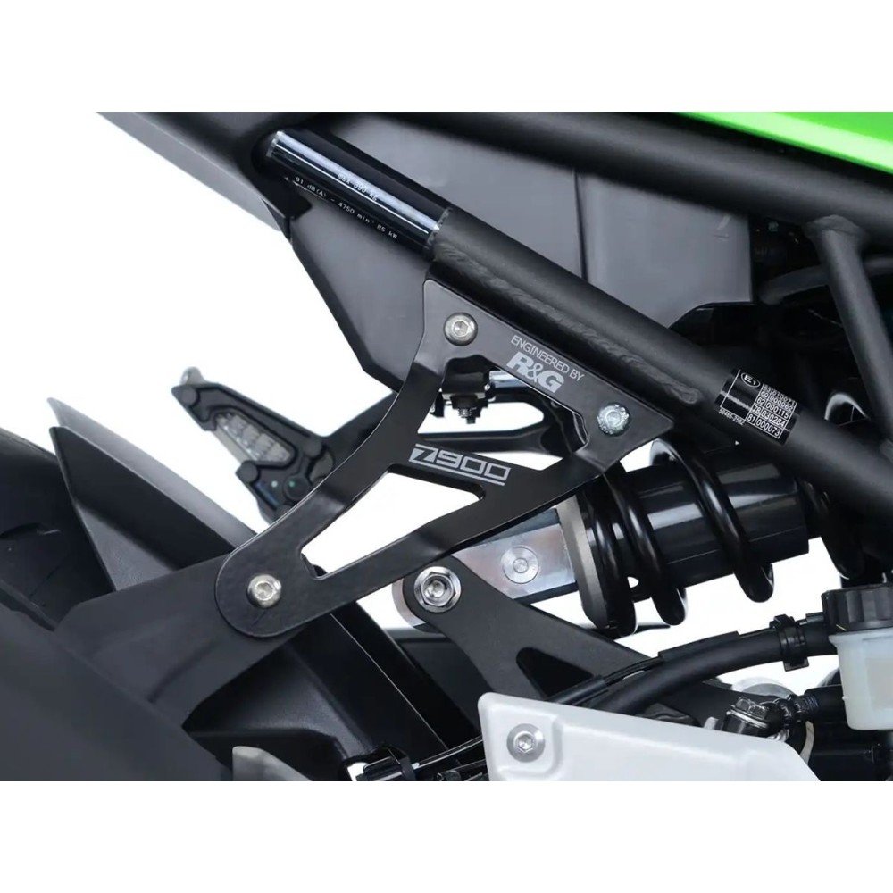 KIT DE SOPORTE PARA SOPORTE DE DESCARGA + PLAN DE YESO DE YESO. R&G KAWASAKI Z 900 2017-2025