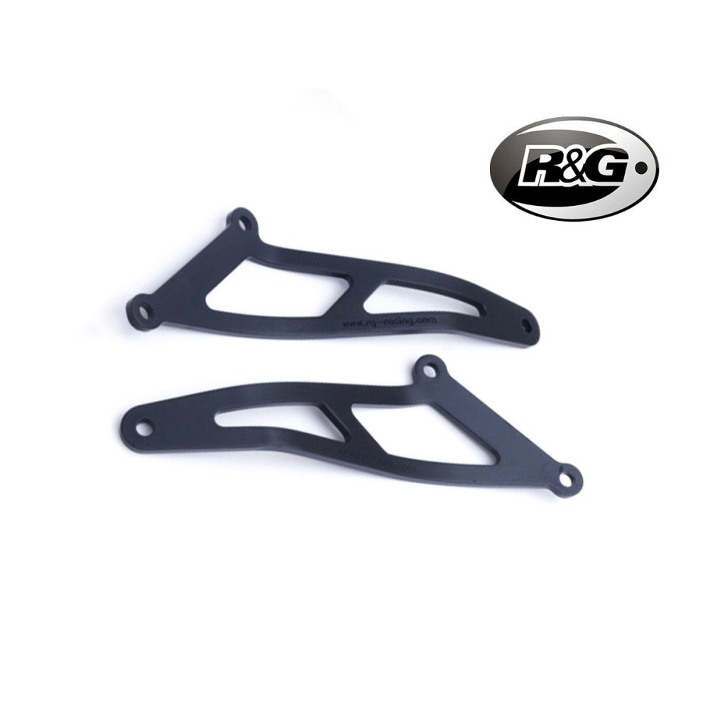 SOPORTE DE SOPORTE I SOPORTE DE ESCAPE + PLACA DE PLATAFORMA TRASERA R&G KAWASAKI NINJA 250 2018-2025 SOPORTE DE SOPORTE I SOPORTE DE ESCAPE + PLACA DE PLATAFORMA TRASERA R&G KAWASAKI NINJA 250 2018-2025