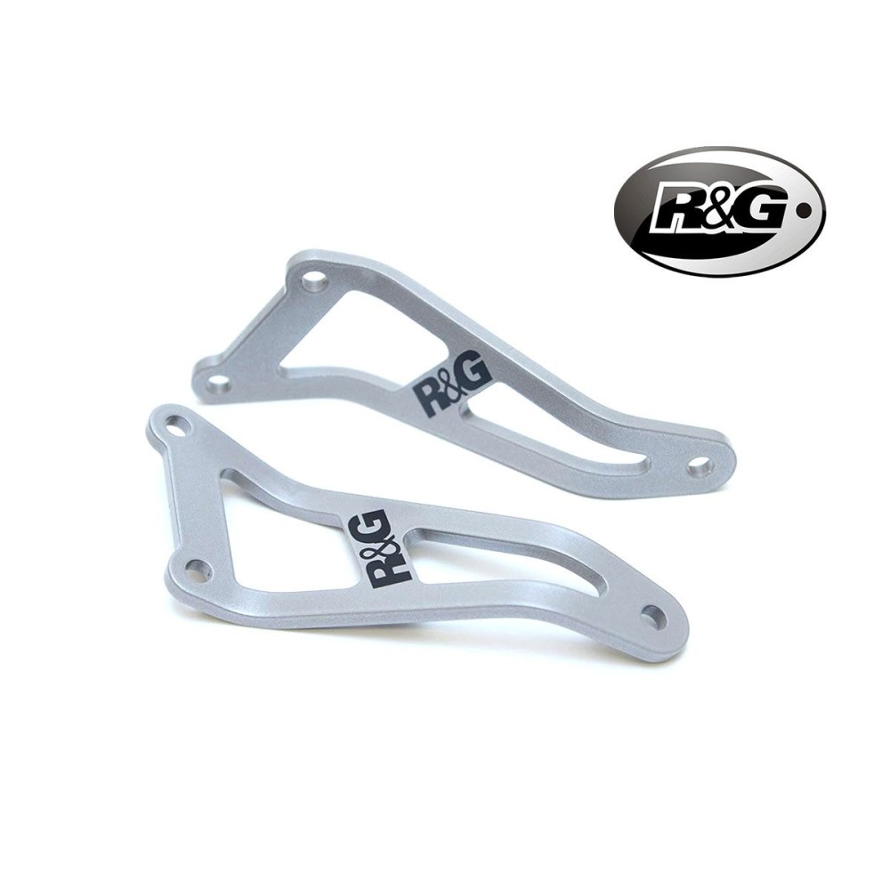 PAR DE SOPORTES DE ESCAPE DE ALUMINIO R&G HONDA VTR1000 SP-2 PAR DE SOPORTES DE ESCAPE DE ALUMINIO R&G HONDA VTR1000 SP-2