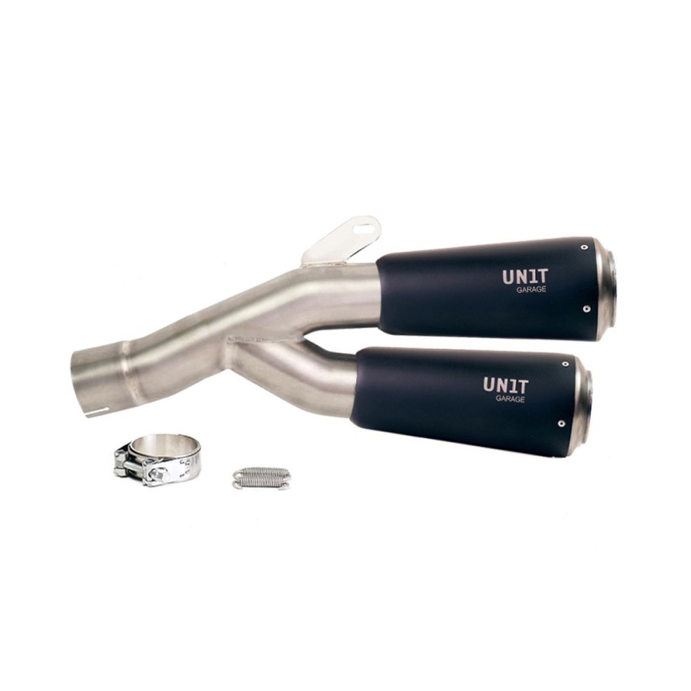 MUFFLER DOBLE BAJO + FRANGIFIAMMA UNIT GARAGE BMW R 12 G / S 2025