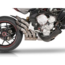 POWER GUN SILVER QD TERMINAL DE ESCAPE MV AGUSTA RIVALE 800 2013-2018