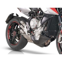 POWER GUN SILVER QD TERMINAL DE ESCAPE MV AGUSTA RIVALE 800 2013-2018