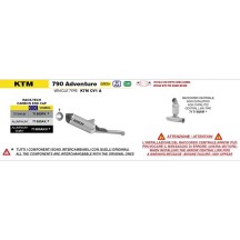 RACE SILENT TECH ARROW TITANIO-CARBY KTM 790 ADVENTURE 2025