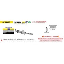 INDY RACE TERMINAL EVO TITANIO-CARBY ARROW CF MOTOCICLETA 800 MT-X 2025