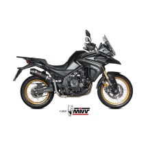 SILENCIADOR MIVV OVALADO ACERO INOXIDABLE NEGRO - CARBONO CF MOTO 700 MT 2024