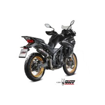 SILENCIADOR MIVV OVALADO ACERO INOXIDABLE NEGRO - CARBONO CF MOTO 700 MT 2024