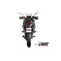 SILENCIADOR MIVV OVALADO ACERO INOXIDABLE NEGRO - CARBONO CF MOTO 700 MT 2024