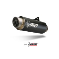 SILENCIADOR MIVV GP PRO RACING ACERO INOXIDABLE NEGRO MOTO GUZZI STELVIO 2024-2025