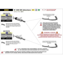 INDY RACE EVO TITANIO-CARBY TERMINAL ARROW BMW R 1300 GS ADVENTURE 2024-2025