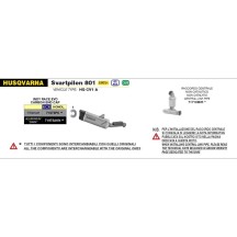 SILENCIADOR ARROW INDY RACE EVO TITANIO-CARBONO HUSQVARNA SVARTPILEN 801 2024